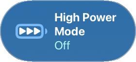 High Power Mode Off