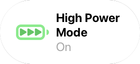 High Power Mode On