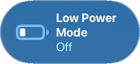 Low Power Mode Off