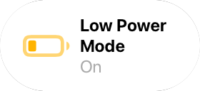 Low Power Mode On